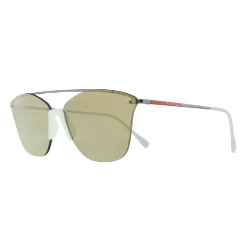 Prada 0PS 52US 371HD0 Lifestyle Ruthenium Irregular Sunglasses Store Return