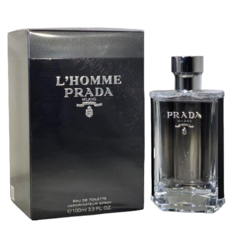 Prada L`homme 3.3 oz / 100 ml Eau de Toilette Spray For Men Not