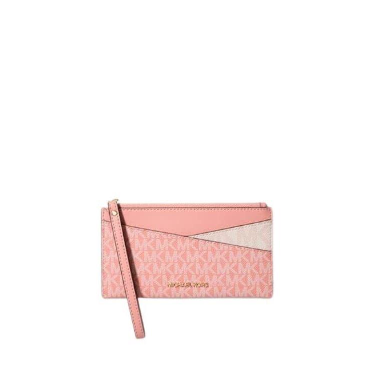 Michael Kors Jet Set Medium Logo Crossover Wristlet Sherbert Multi