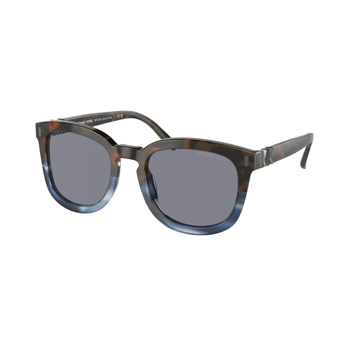 Michael Kors MK2203 394155 Grand Teton Blue Brown Tortoise 54mm Men`s Sunglasses