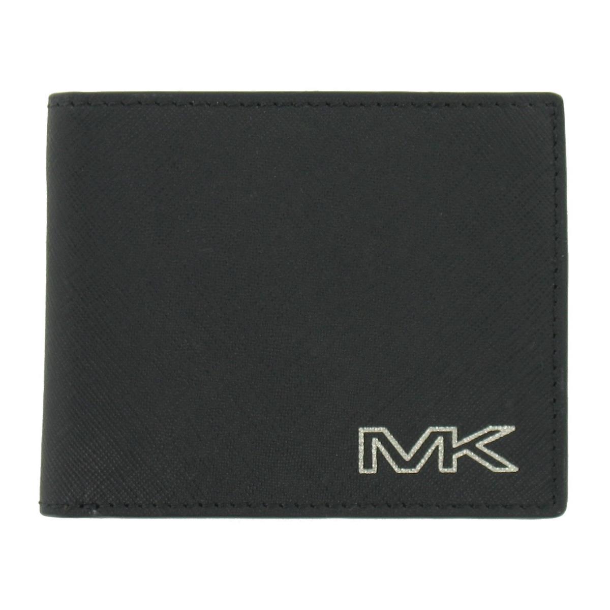 Michael Kors Andy Slim Men`s Graphic Bi-fold Wallet 2-Fold One Size Black