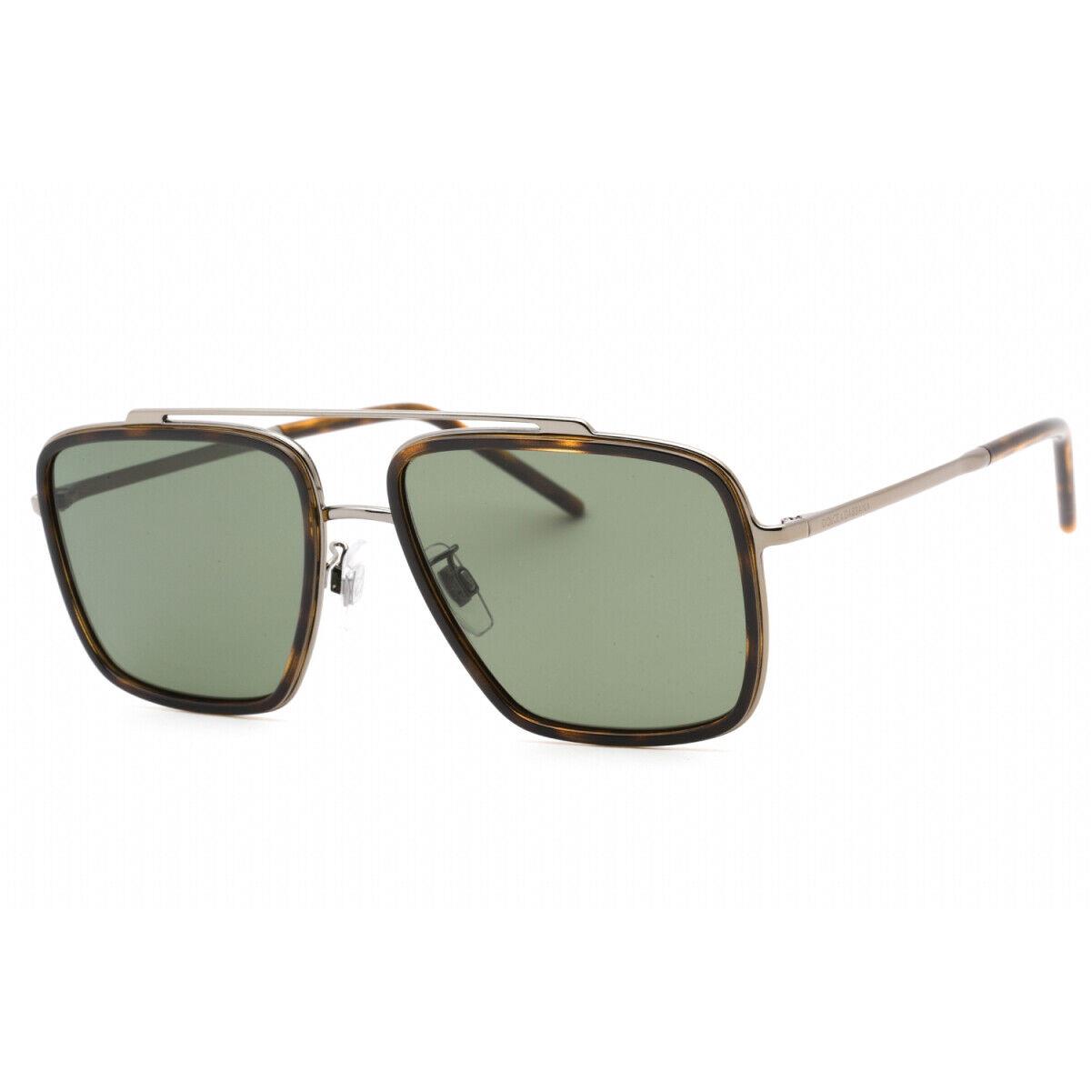 Dolce Gabbana DG2220 13359A Dark Tortoise / Green Polarized 57-17-140