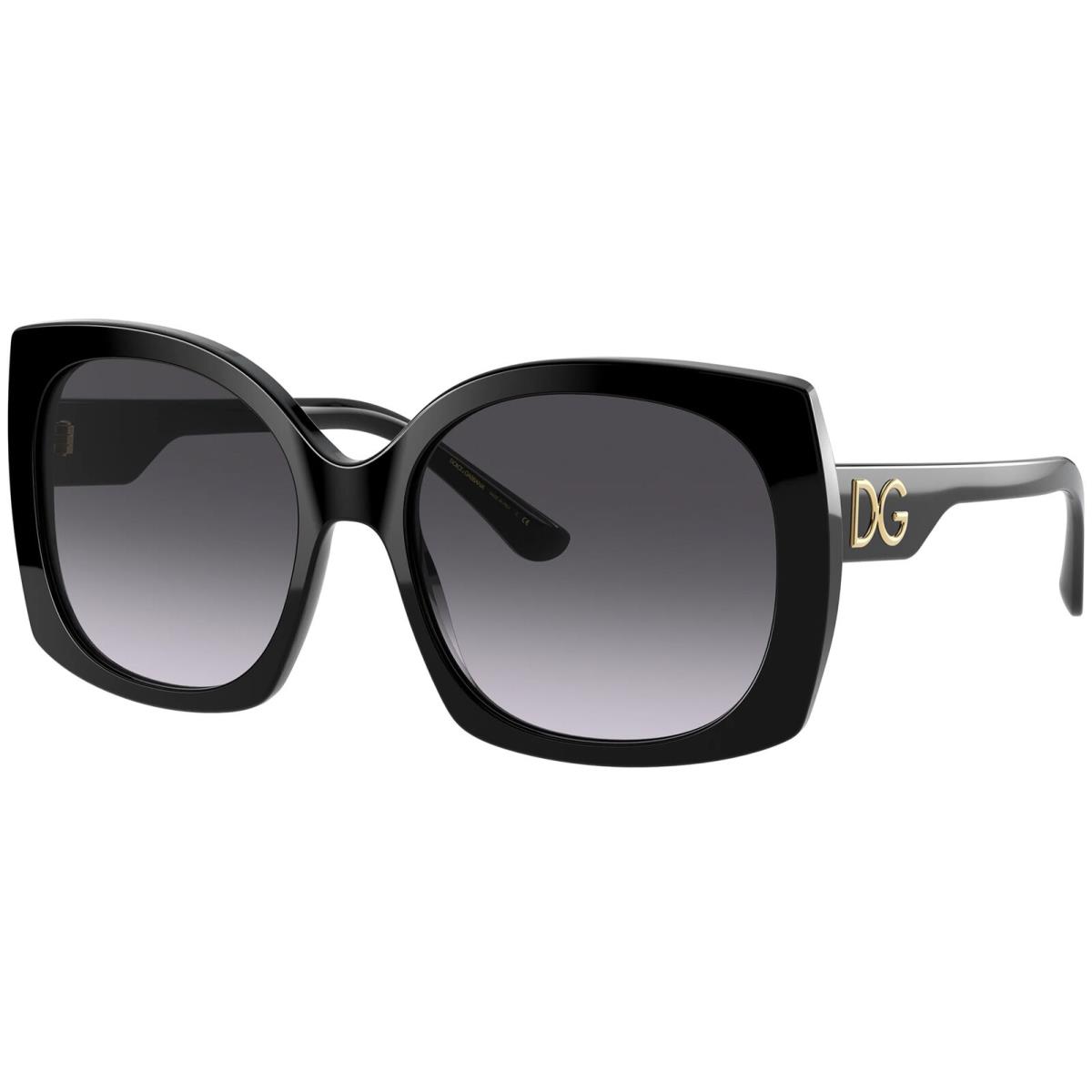 Dolce Gabbana Women`s Black Butterfly Sunglasses - DG4385 - Made in Italy