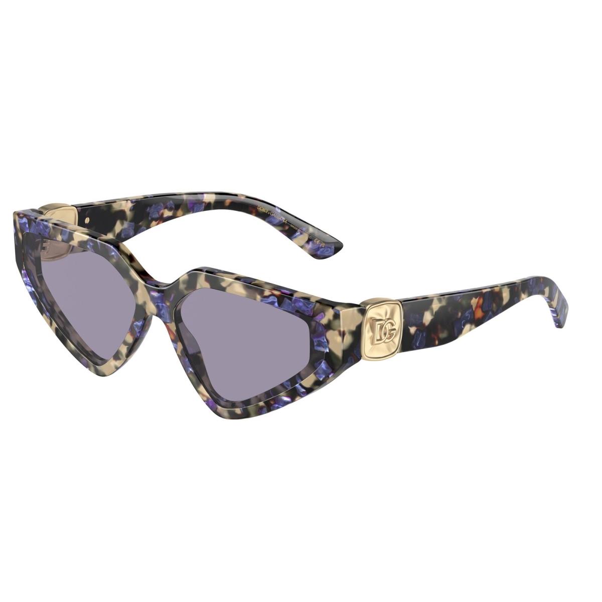 Dolce Gabbana Women`s 59mm Havana Blue Pearl Sunglasses DG4469F-3439-1-59