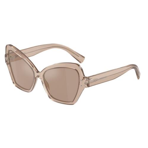 Dolce Gabbana Women`s 56mm Transparent Camel Sunglasses DG4463-34325A-56