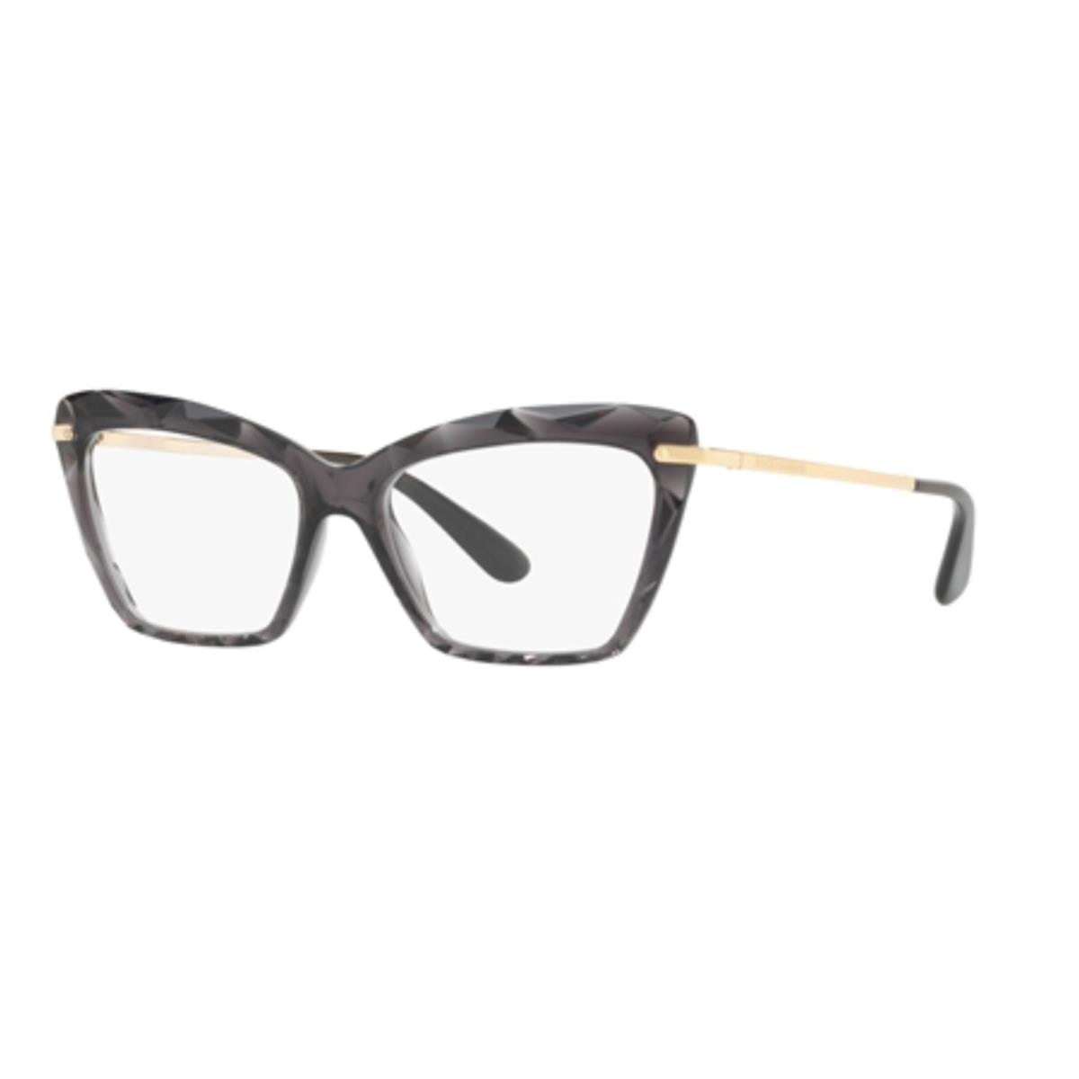 Dolce Gabbana Eyeglasses DG 5025 504 53-15 140 Grey Crystal Gold Frames