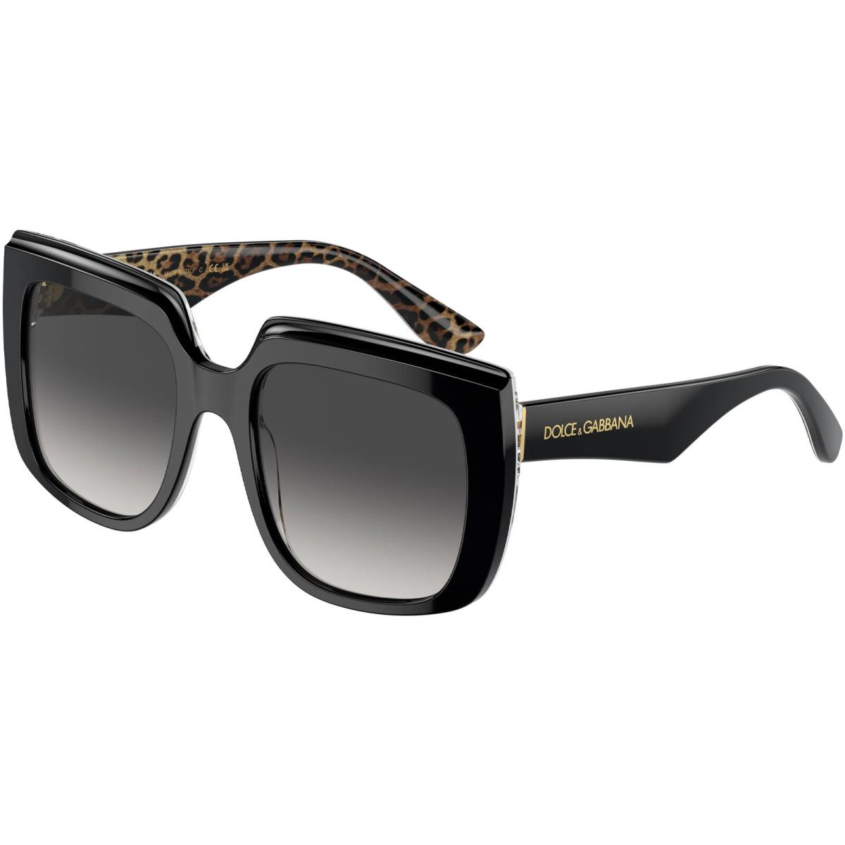 Dolce Gabbana Women`s Black/leopard Butterfly Sunglasses DG4414 32998G Italy