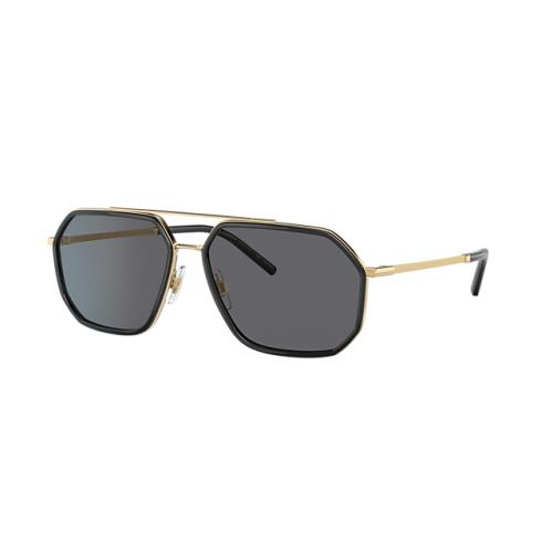 Dolce Gabbana Men`s 60mm Gold/black Polarized Sunglasses DG2285-29618-60