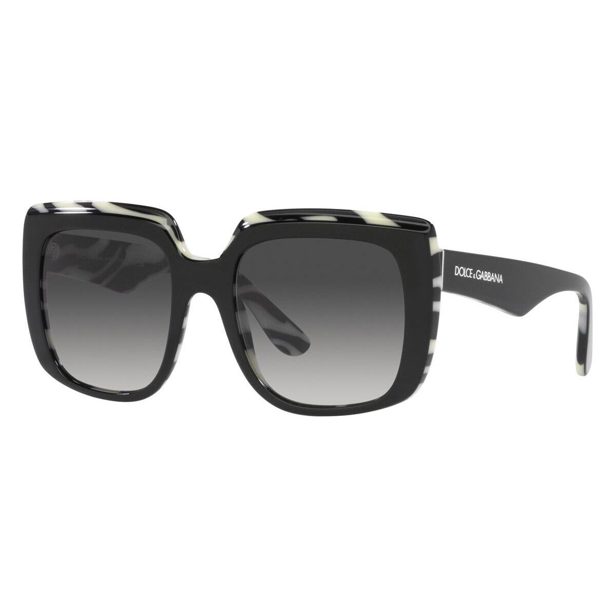 Dolce Gabbana Women`s 54mm Top Black On Zebra Sunglasses DG4414F-33728G-54