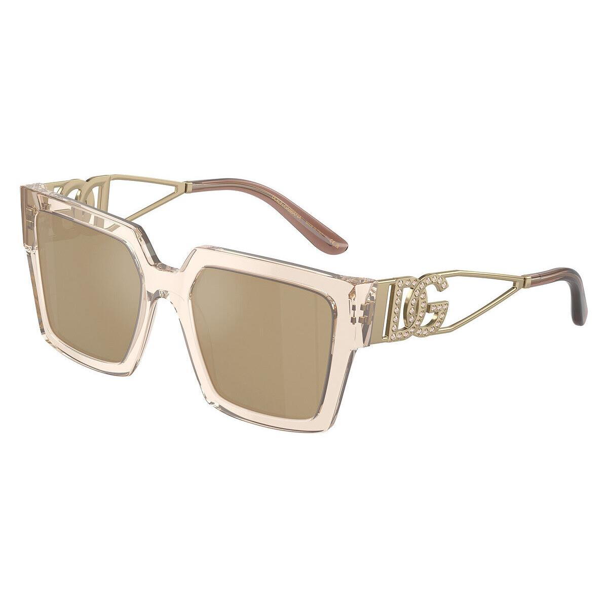 Dolce Gabbana Women`s 53mm Transparent Camel Sunglasses DG4446B-343203-53