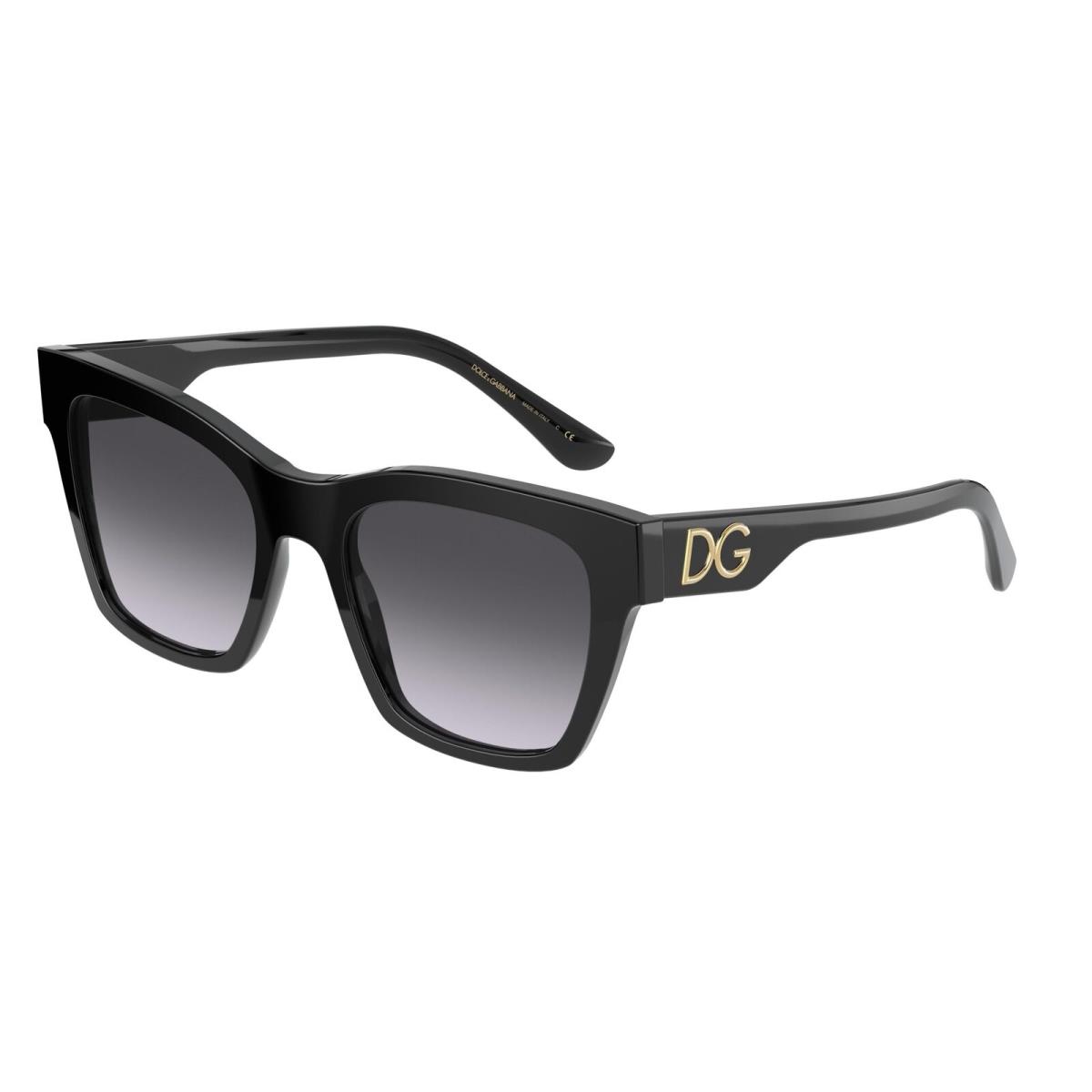 Dolce Gabbana 4384F Sunglasses 501/8G Black