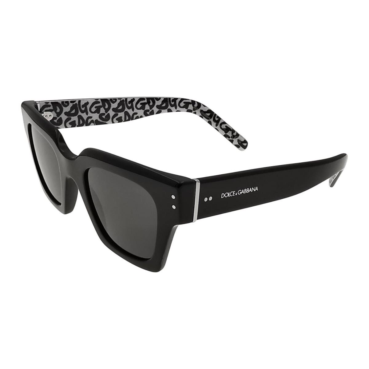 Dolce Gabbana Sunglasses DG 4413 338987 Black/gray Graffiti Katy Perry