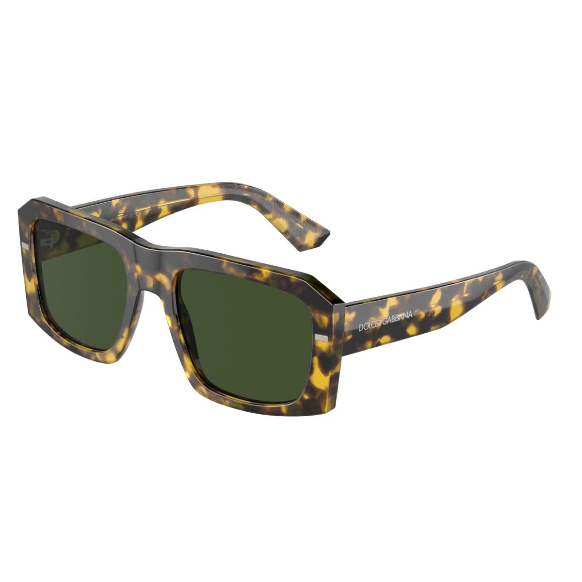 Dolce Gabbana Men`s 54mm Havana Yellow Sunglasses DG4430F-343371-54