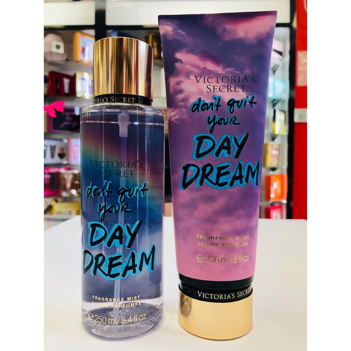 Victoria`s Secret Don`t Guit Your Day Dream Body Mist + Lotion Set For Women