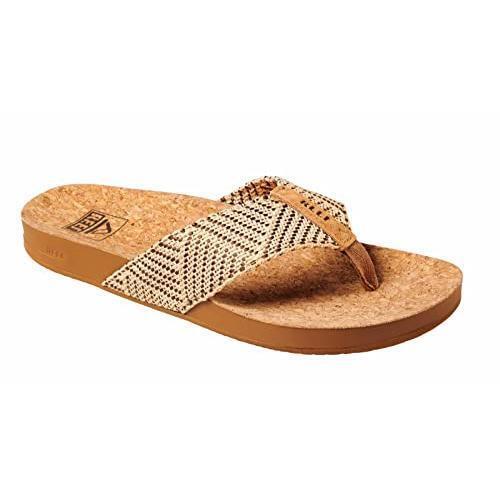 Reef Women`s Cushion Strand Flip Flops Chocolate - CI6704