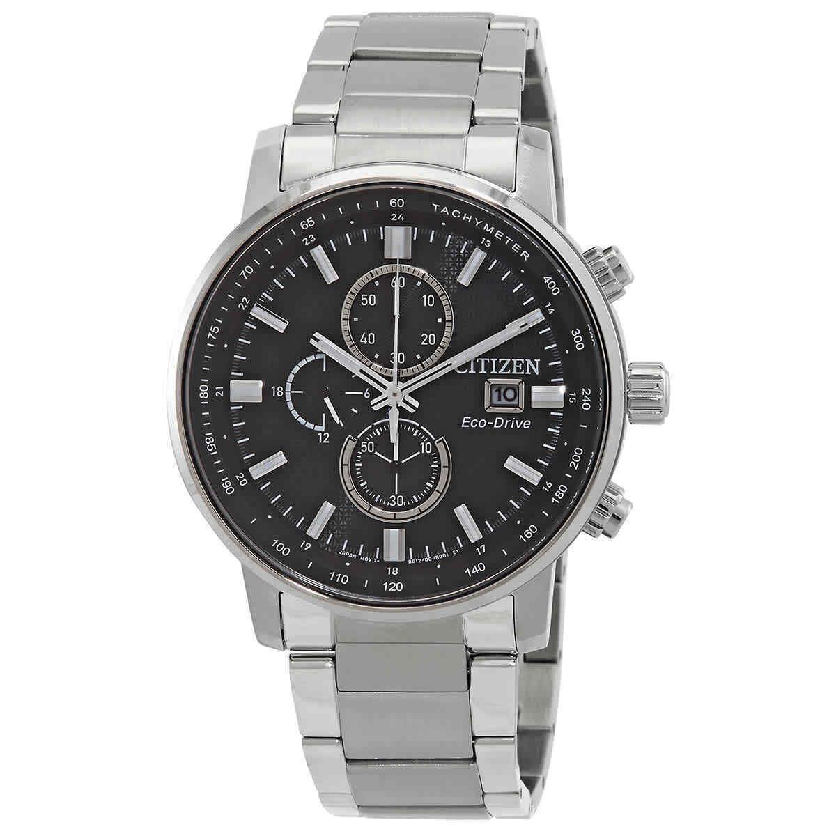 Citizen Chronograph Eco-drive Black Dial Men`s Watch CA0840-87E