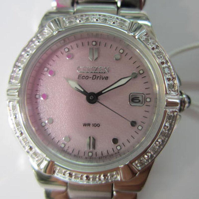 Citizen Eco-drive Riva Lady`s Watch Quartz Diamond Solar EW0890-58X