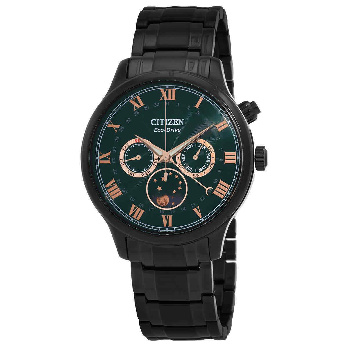 Citizen Eco-drive Green Dial Men`s Watch AP1055-87X