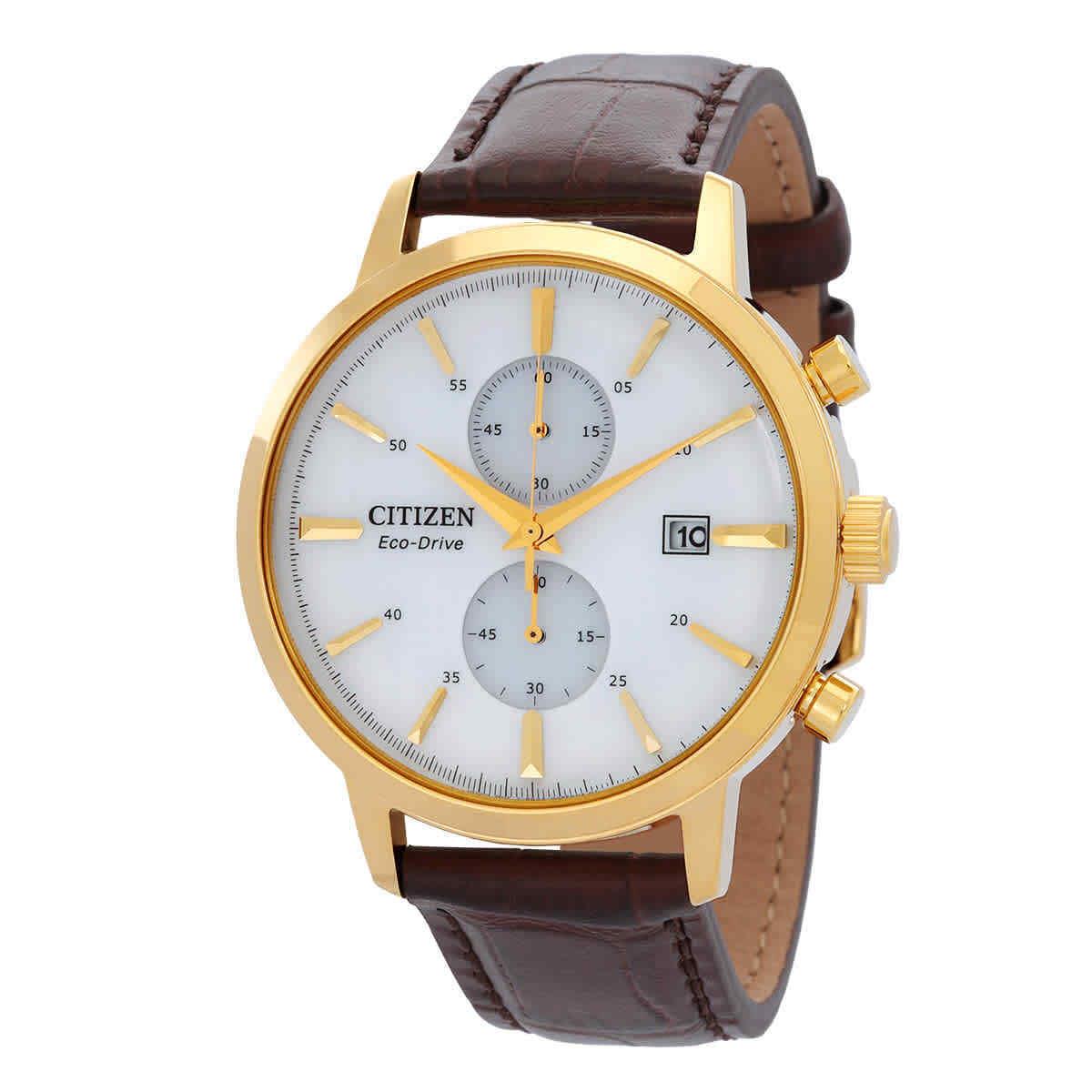 Citizen Core Collection Chronograph Quartz White Dial Men`s Watch CA7062-15A