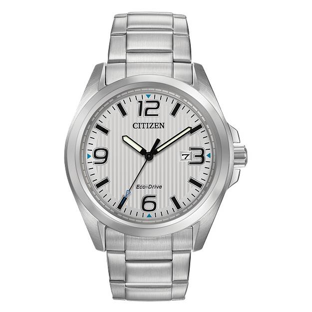 Citizen Eco-drive Garrison Stainless Men`s Quartz Watch - AW1430-86A