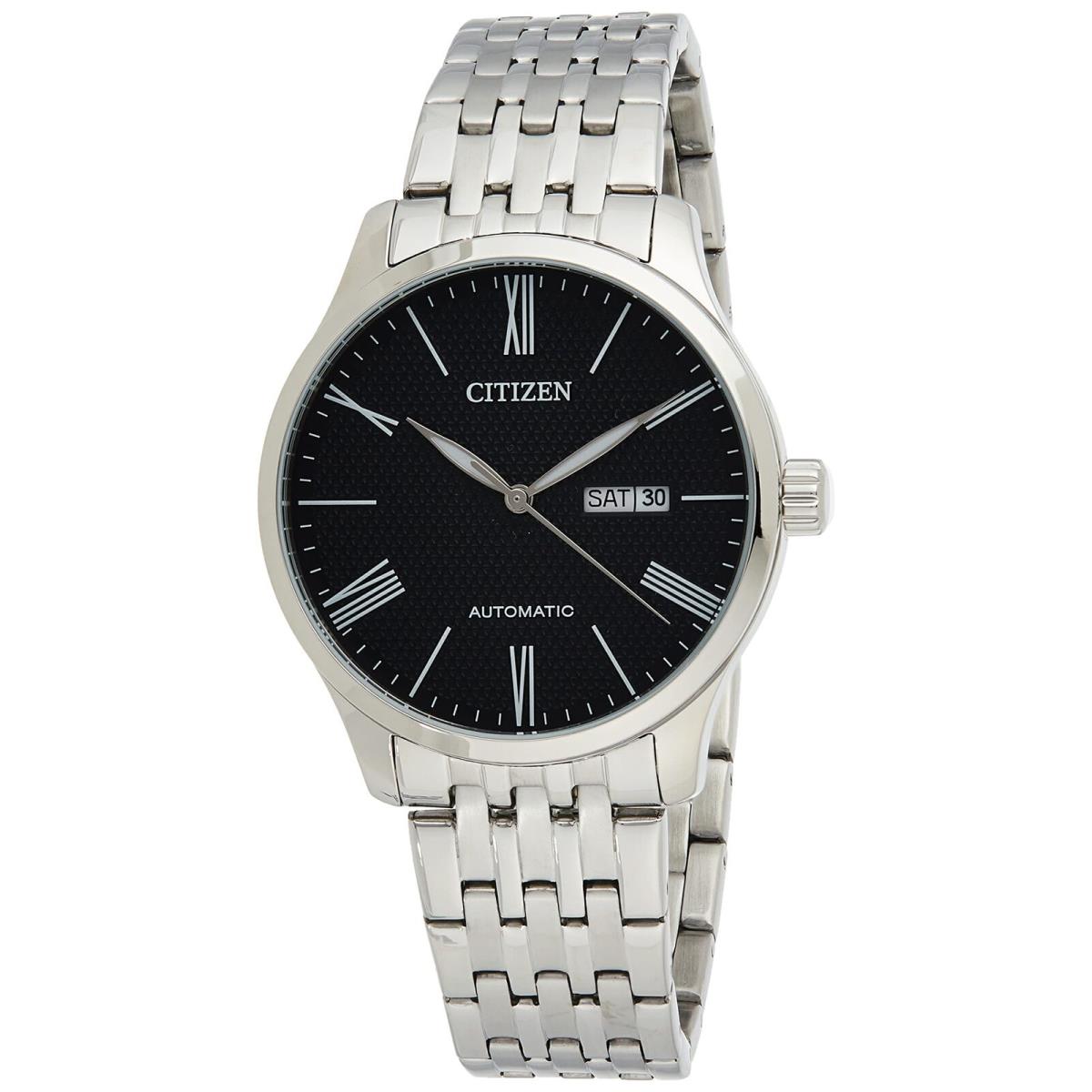 Citizen Men`s Analog Stainless Steel Black Dial Wrist Watch INT-NH8350-59E