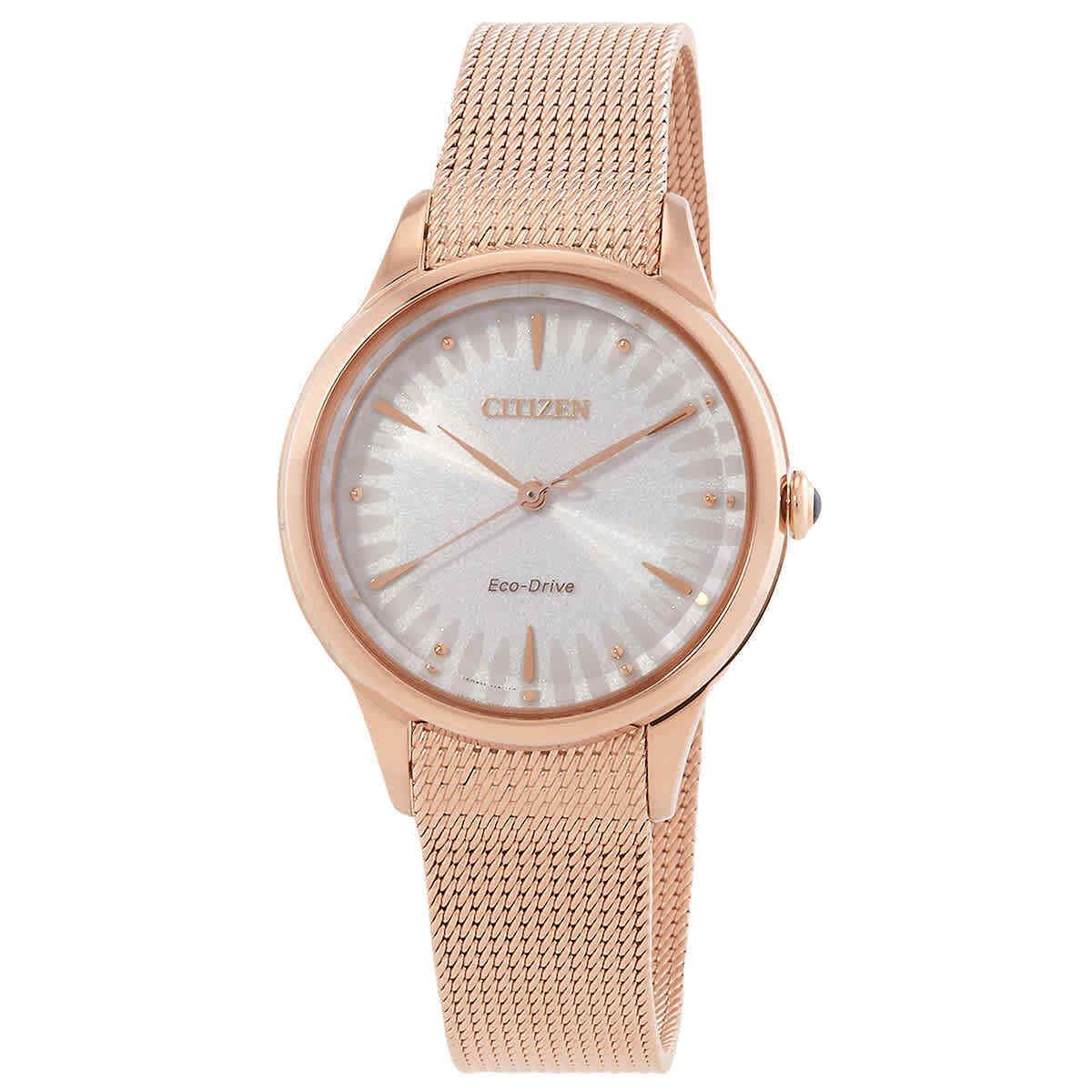 Citizen L Series Eco-drive White Dial Ladies Watch EM1153-88A