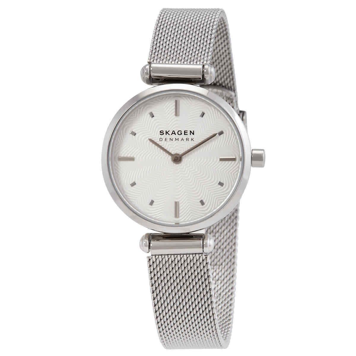 Skagen Amberline Quartz White Dial Ladies Watch SKW2956