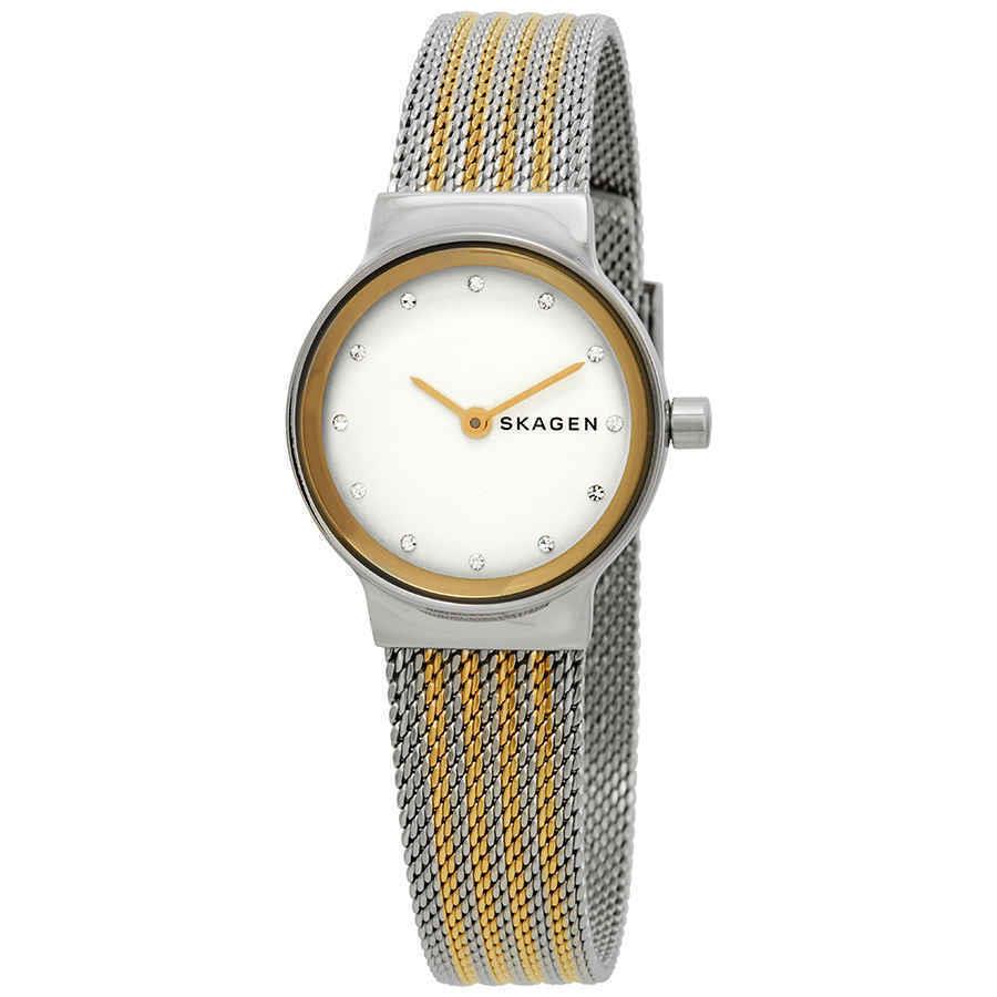 Skagen Freja Crystal White Dial Ladies Watch SKW2698