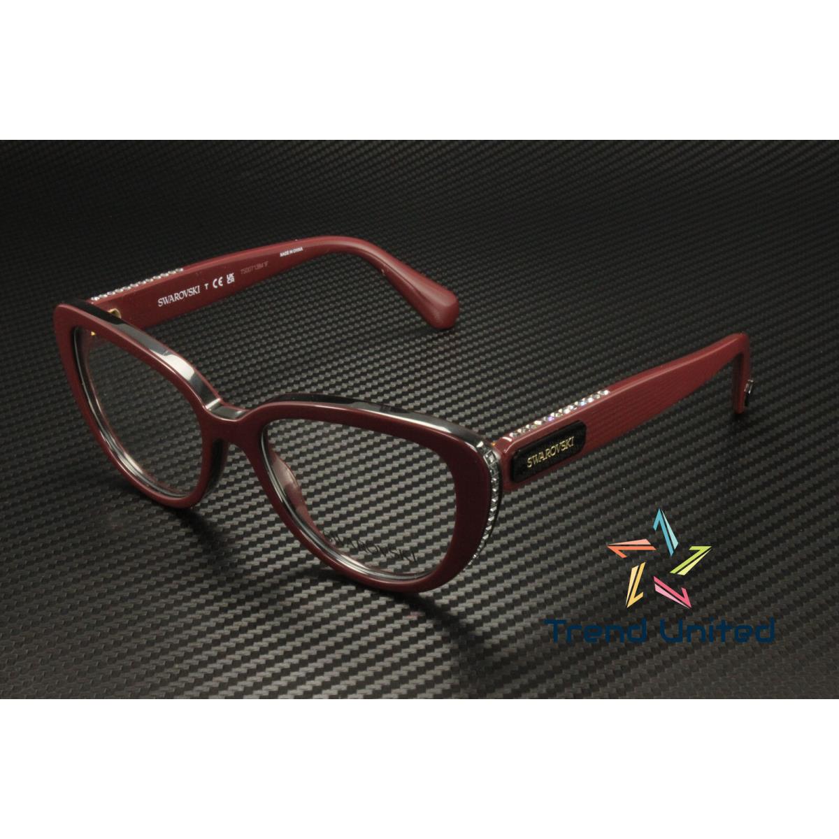 Swarovski SK2014 1019 Burgundy Demo Lens 52 mm Women`s Eyeglasses