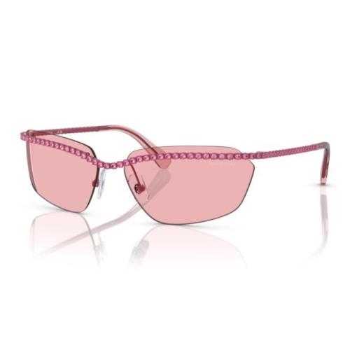 Swarovski Women`s Sk7001 401284 64mm Rectangular Sunglasses