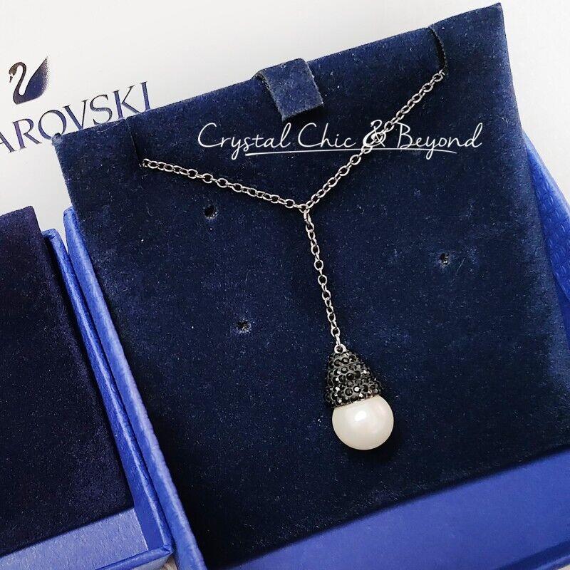 Swarovski Piano Pendant Pearl Necklace Black 1106348