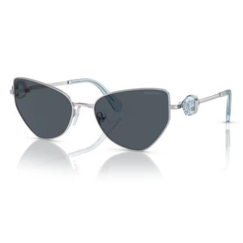 Swarovski SK7003 400187 57mm Silver Dark Grey Women`s Sunglasses