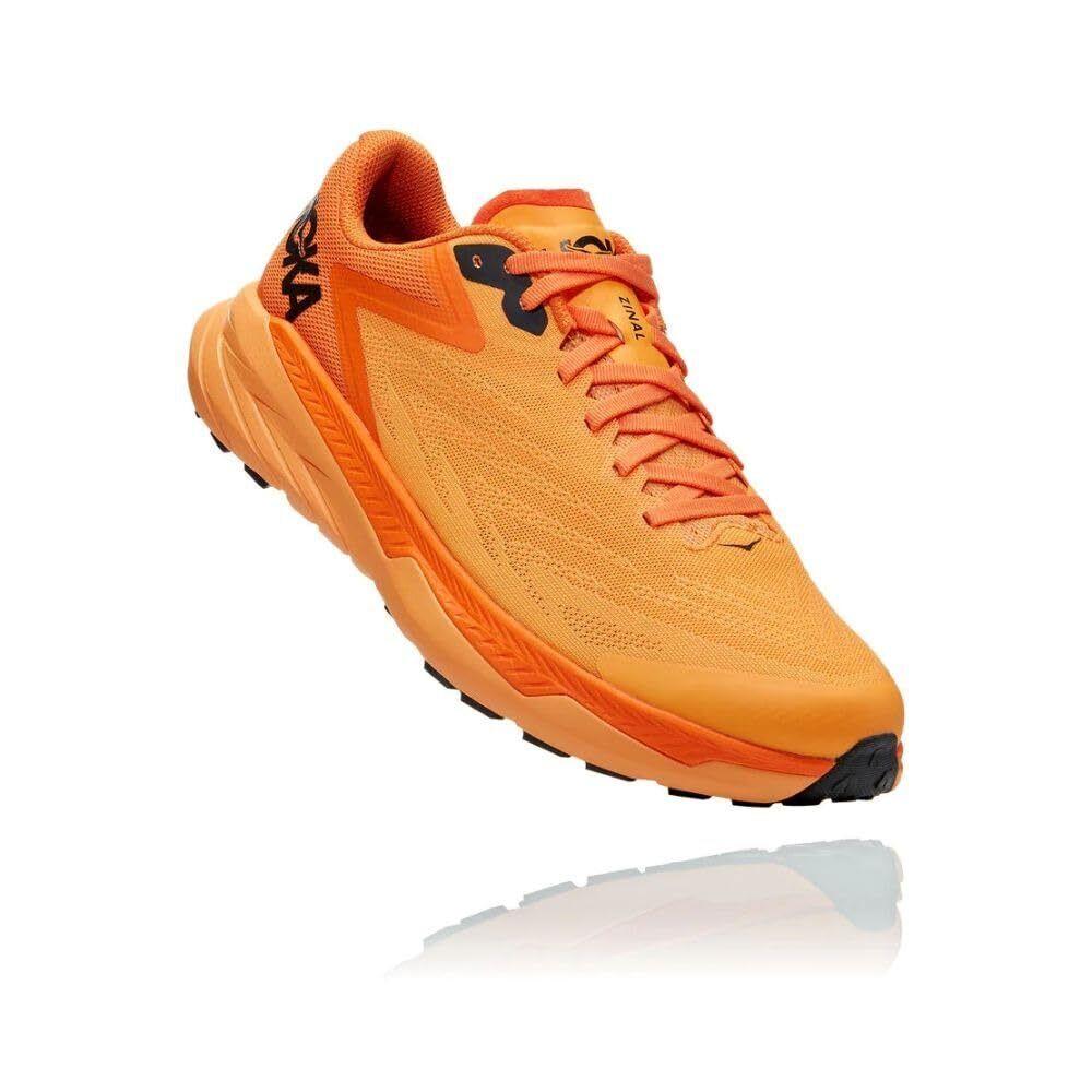 Hoka One One Men`s Zinal Trail Running Shoes Sneakers Persimmon Orange 9.5