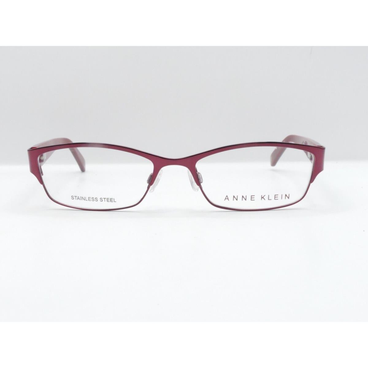 Anne Klein AK5025 Rectangular Eyeglass Frames 603 Burgundy Red 51-16-135