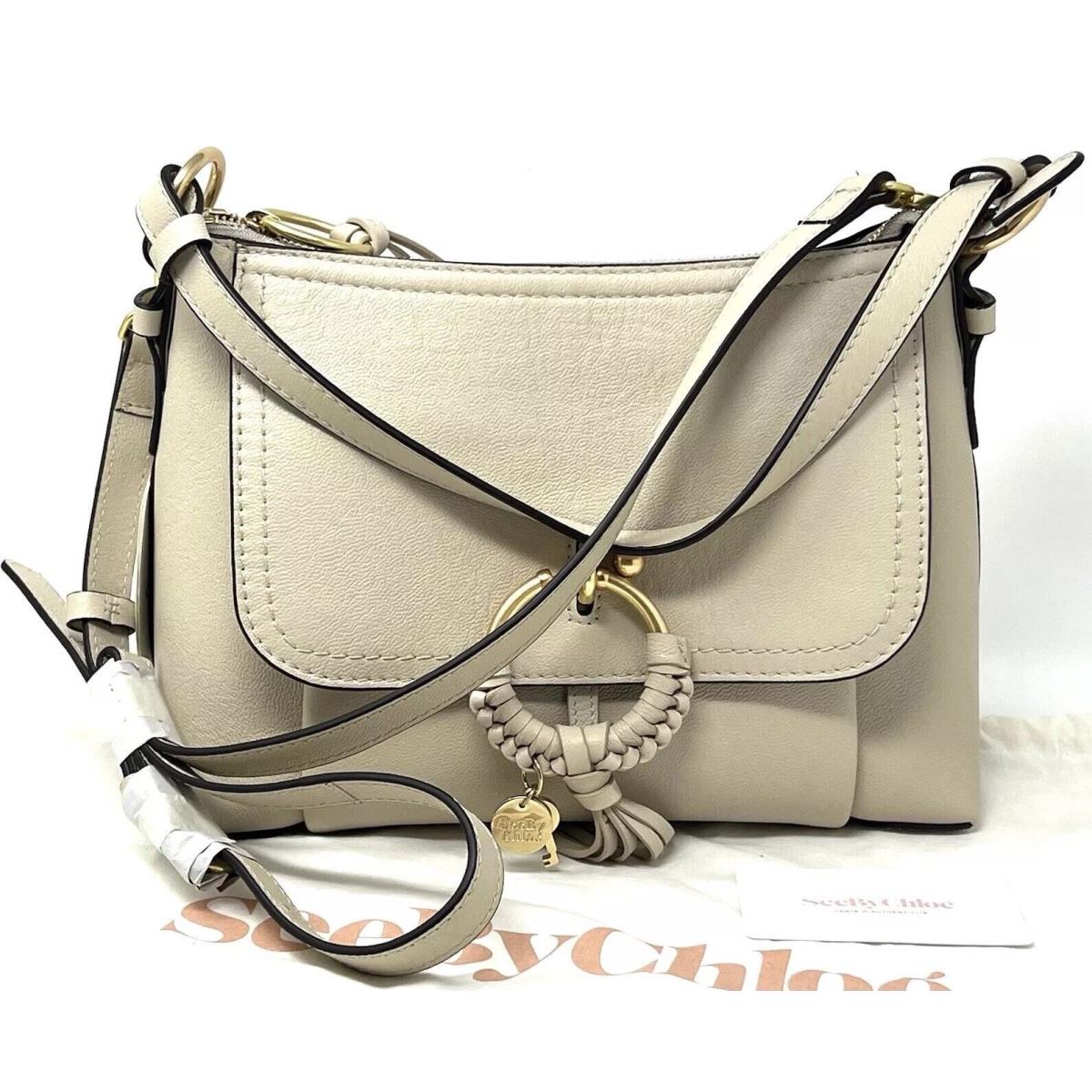 See BY Chloe Joan Small Shoulder Bag Cement Beige Purse Leather