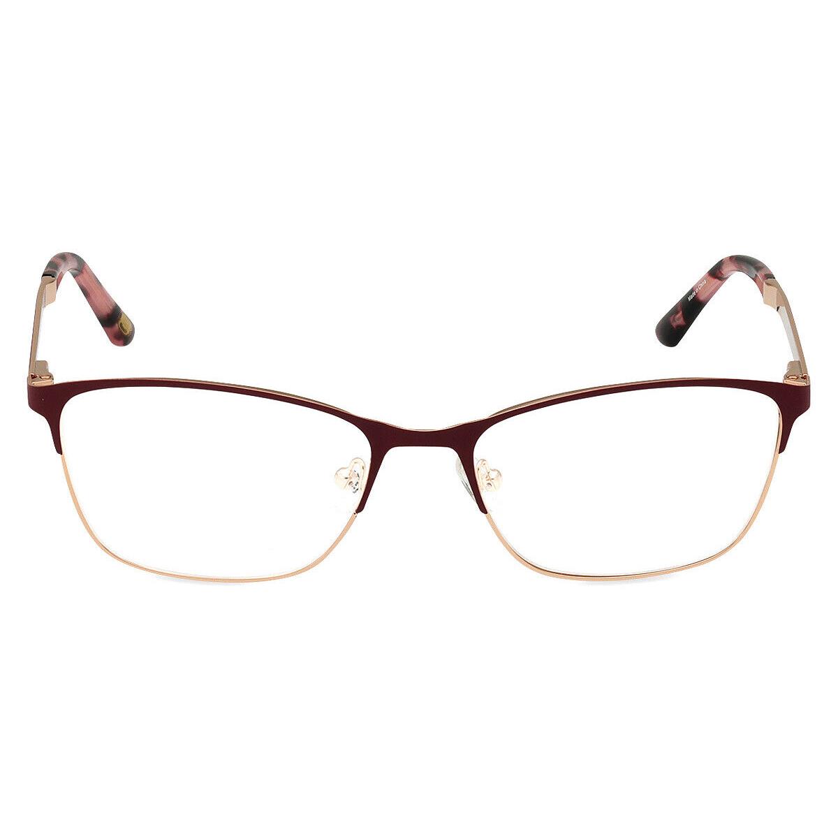 Skechers SE50038 Eyeglasses Women Matte Bordeaux 55mm