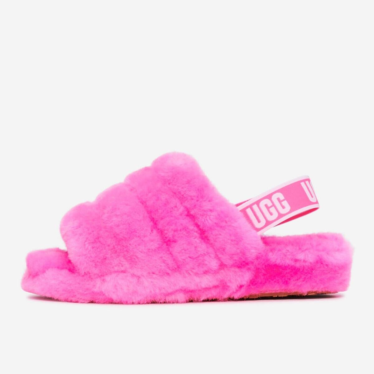 Women`s Ugg Fluff Yeah Slide Taffy Pink 1095119-TYPN