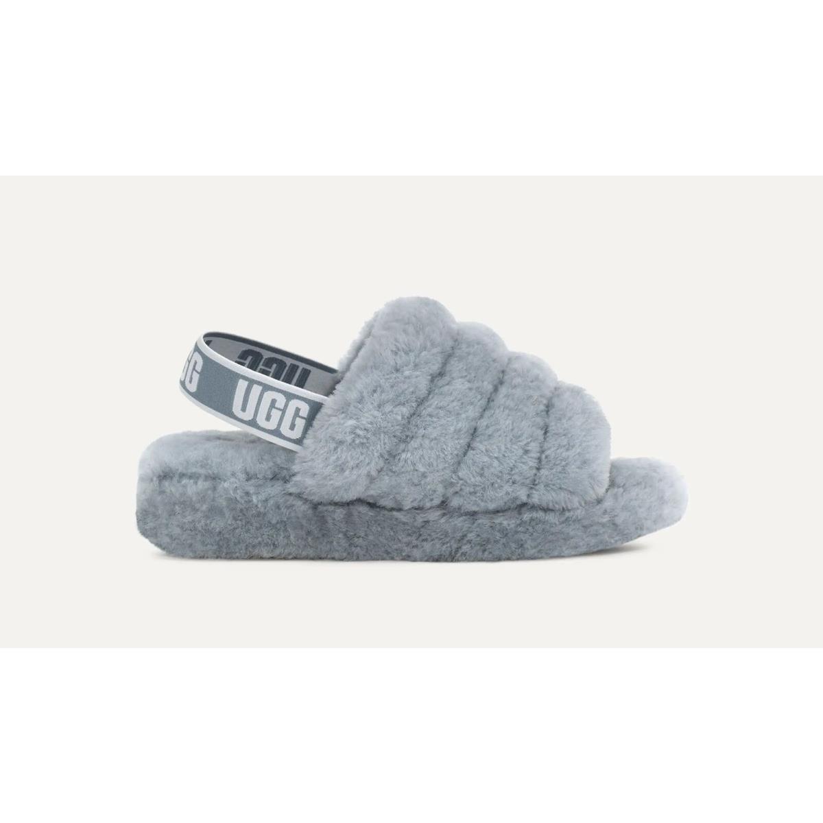 Women`s Ugg Fluff Yeah Slide Ash Fog 1095119-AFG