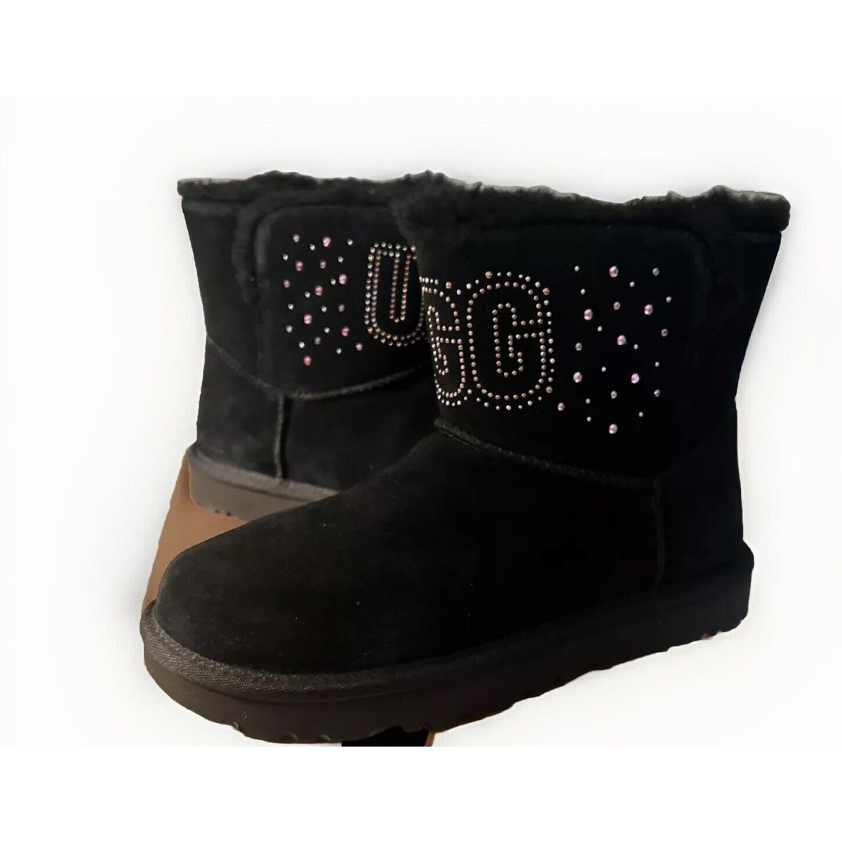 Ugg Classic Ugg Gem Mini 1125911 Black Size 6 Woman`s Boots