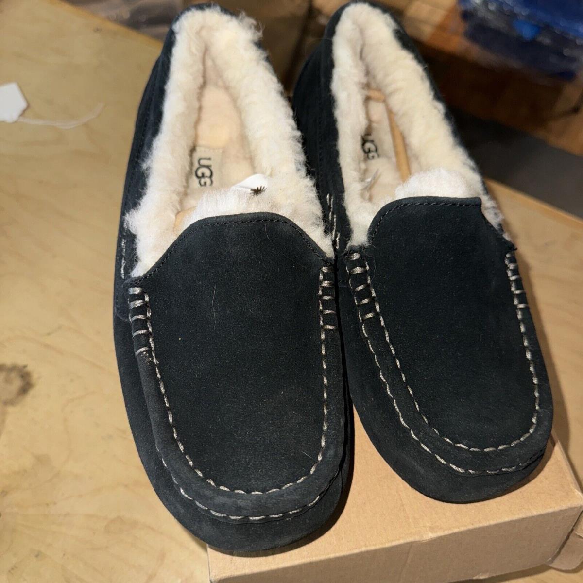 Ugg Ansley Black Slip ON Moc Asins Shoes Slippers Size US 9/UK 7.5/EU 40