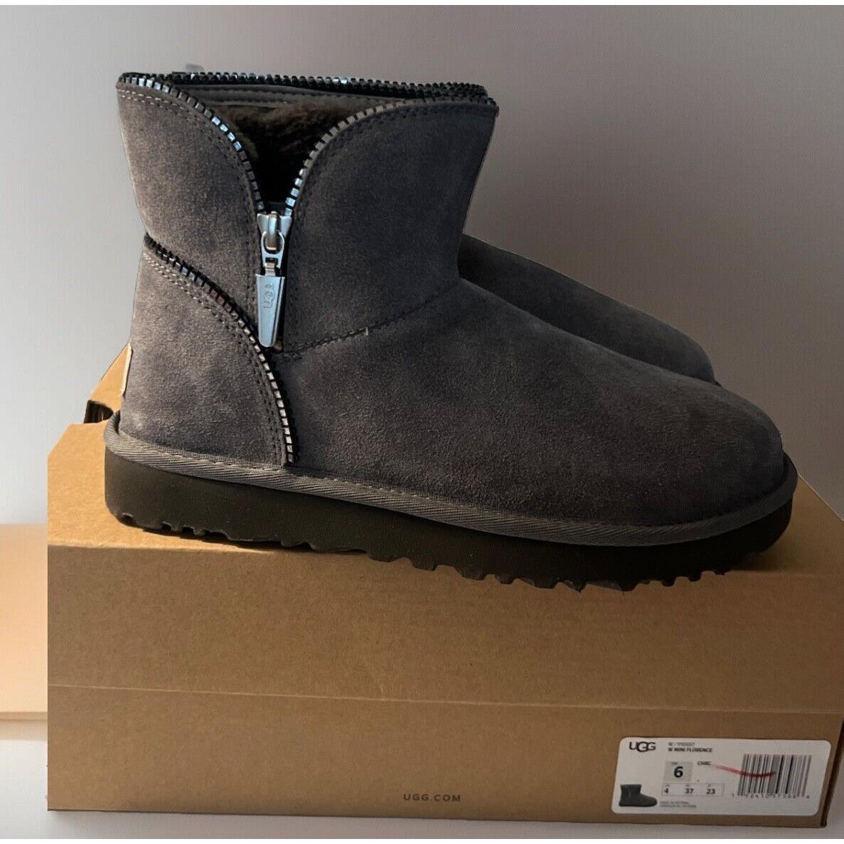 Ugg (1110697) Mini Florence Charcoal Size 6 Woman`s Boots 1110697