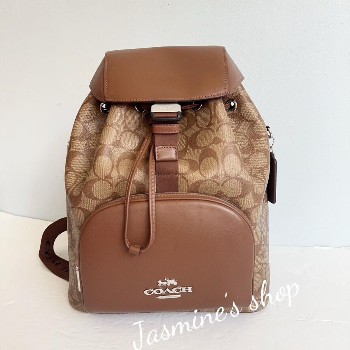 Coach Pace Large Backpack In Signature Jacquard CT812