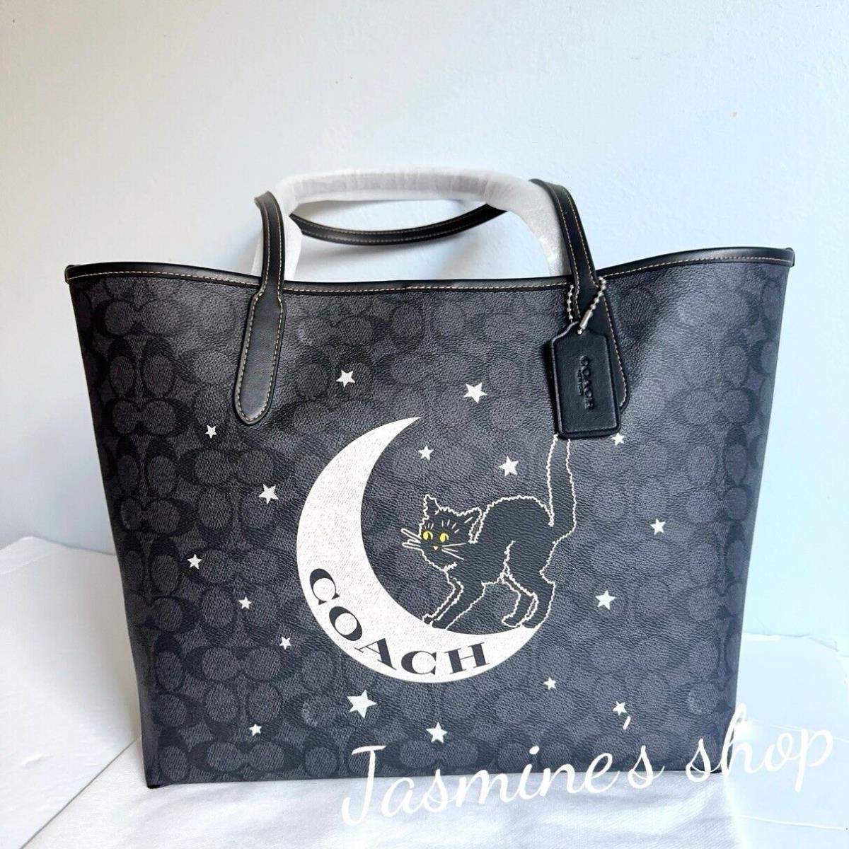 Coach City Tote In Signature Canvas with Halloween 2024 CW451