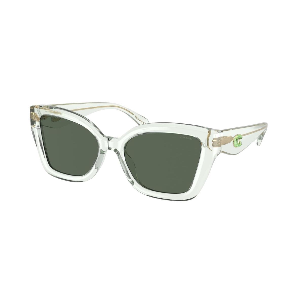 Coach HC8405U 583271 Cs544 Green Solid 54 mm Women`s Sunglasses