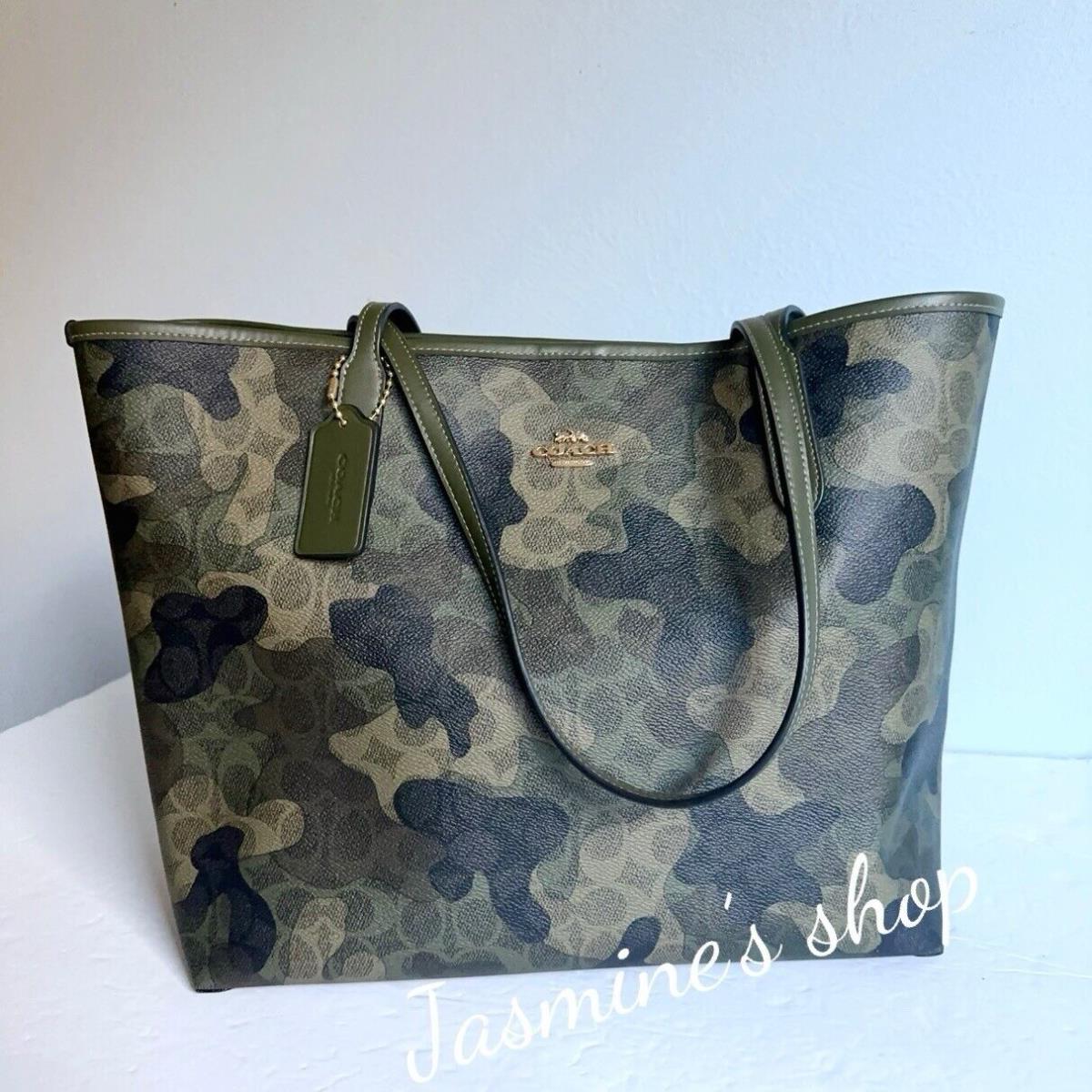 Coach City Tote Bag In Signature Camo Print CV953