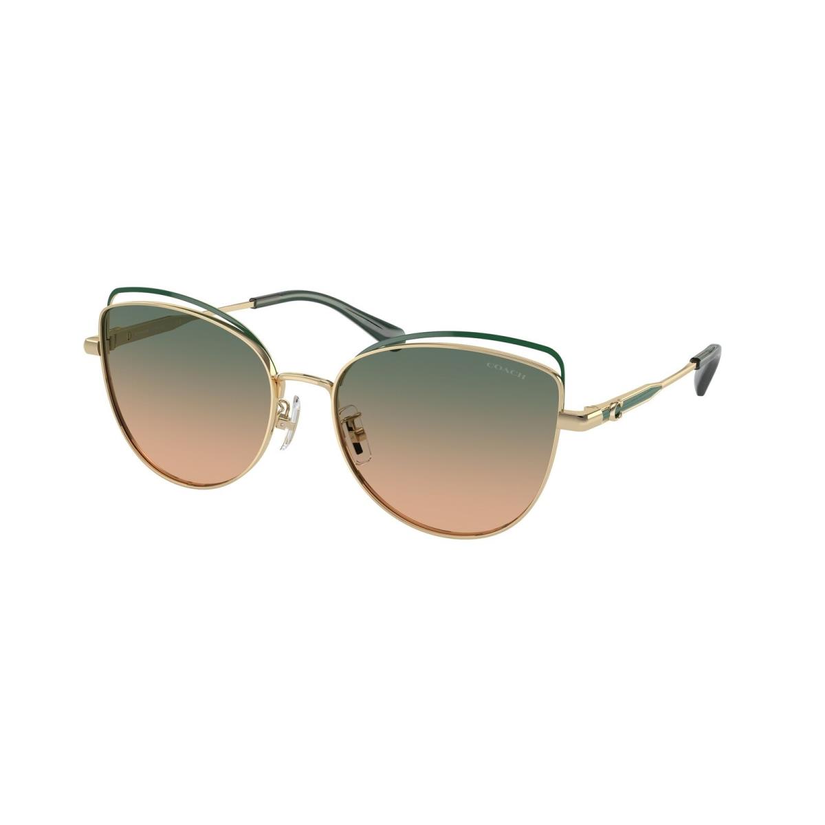 Coach HC7162 942913 Cr621 Gold Pine Tree Green Champagne 57mm Women`s Sunglasses