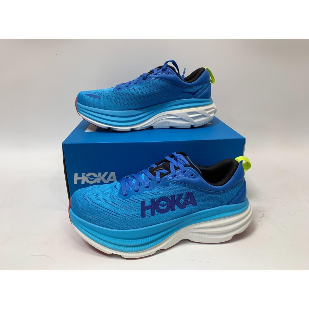 Hoka One One Bondi 8 - Men`s Virtual Blue / Swim Day Running Shoes 1123202