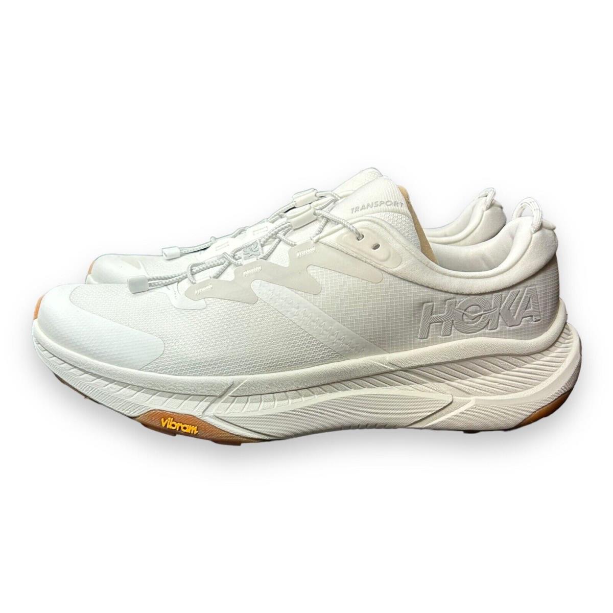 Hoka Transport White Grey Vibram Cordura Water Repellent Men Casual 1123153-WWH - White