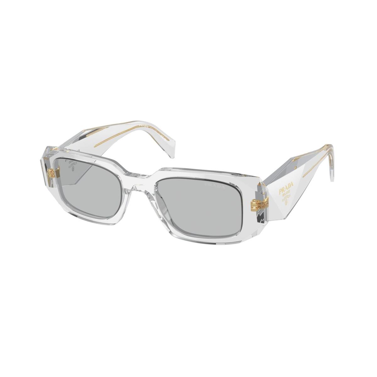 Prada PR 17WSF 12R30B Transparent Grey Light Grey 51 mm Women`s Sunglasses