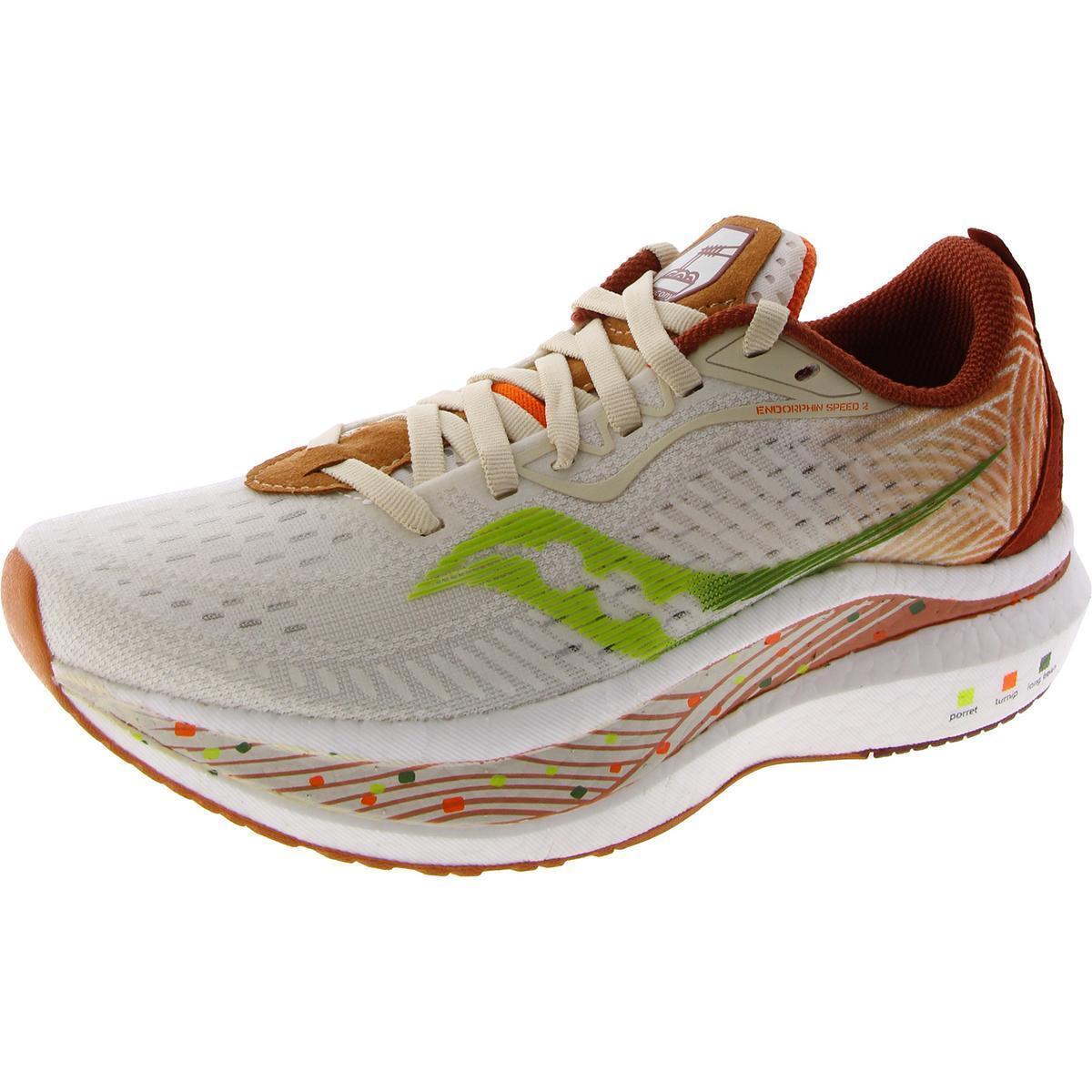 Saucony Mens Endorphin Speed 2 Athletic Walking Running Shoes Sneakers Bhfo 9161 - Tan/Brown